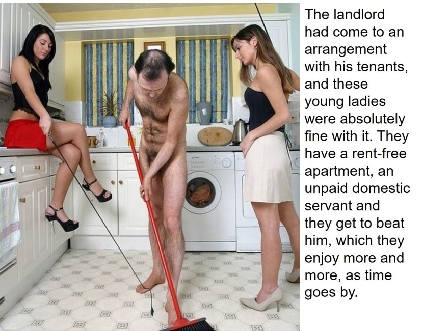 Mistress and household slave femdom