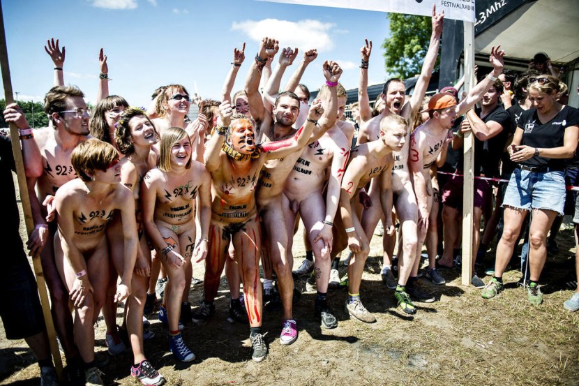 Naked at nudist festivals