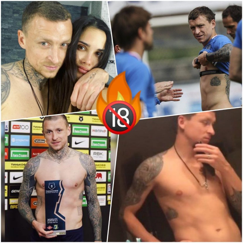 Football player Pavel Mamaev Naked