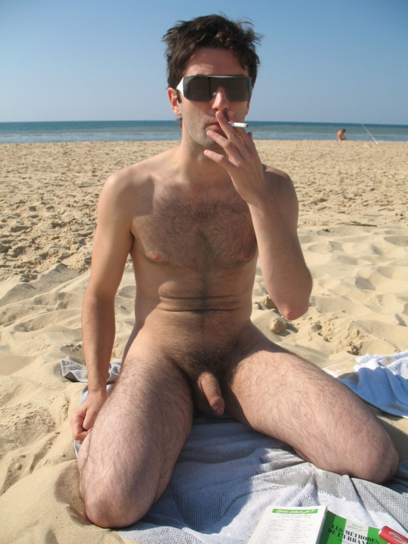Beautiful naked guys on the beach