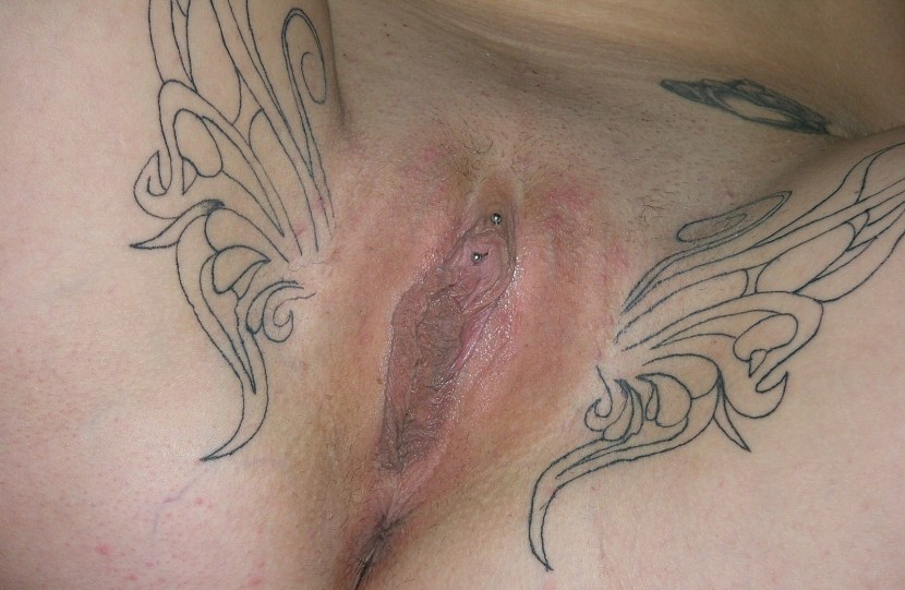 Women's intimate tattoos