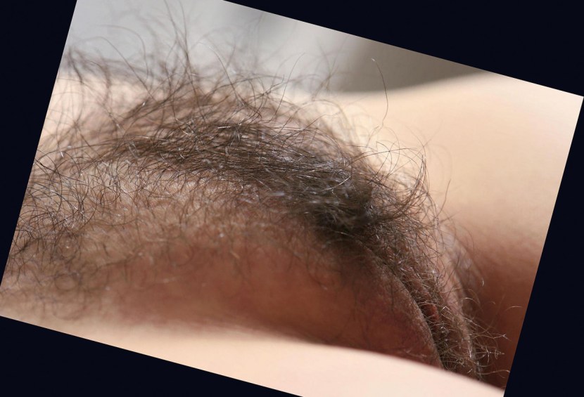 Curly pubic hair