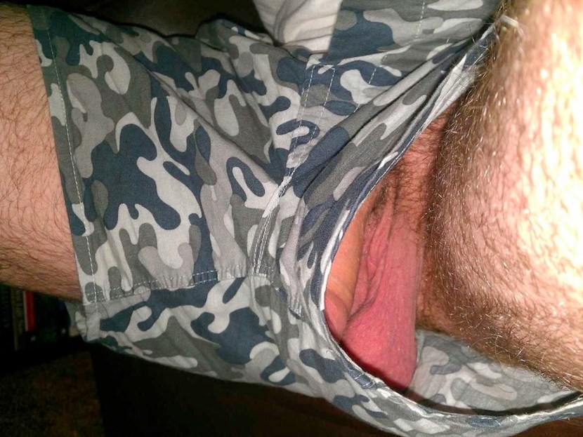 Male dick under cowards