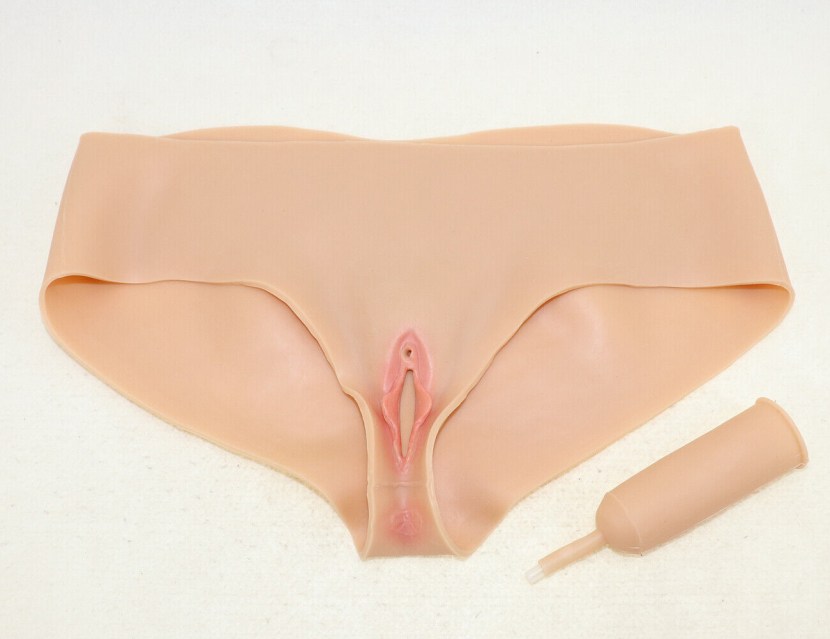 Silicone panties with vagina