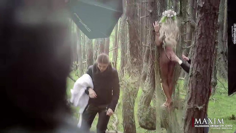 Anna Khilkevich Maxim 2015 in the forest