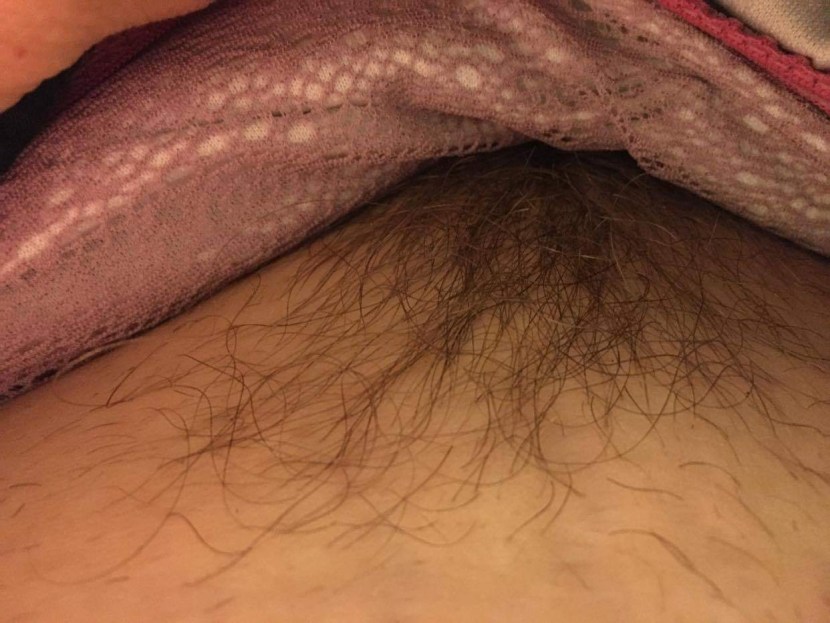 In Silk Panties Hairy, a large view of the top