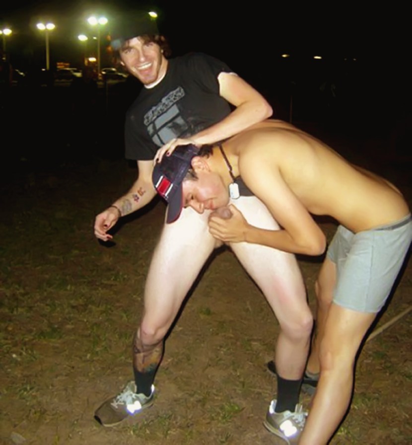 Drunk man without panties