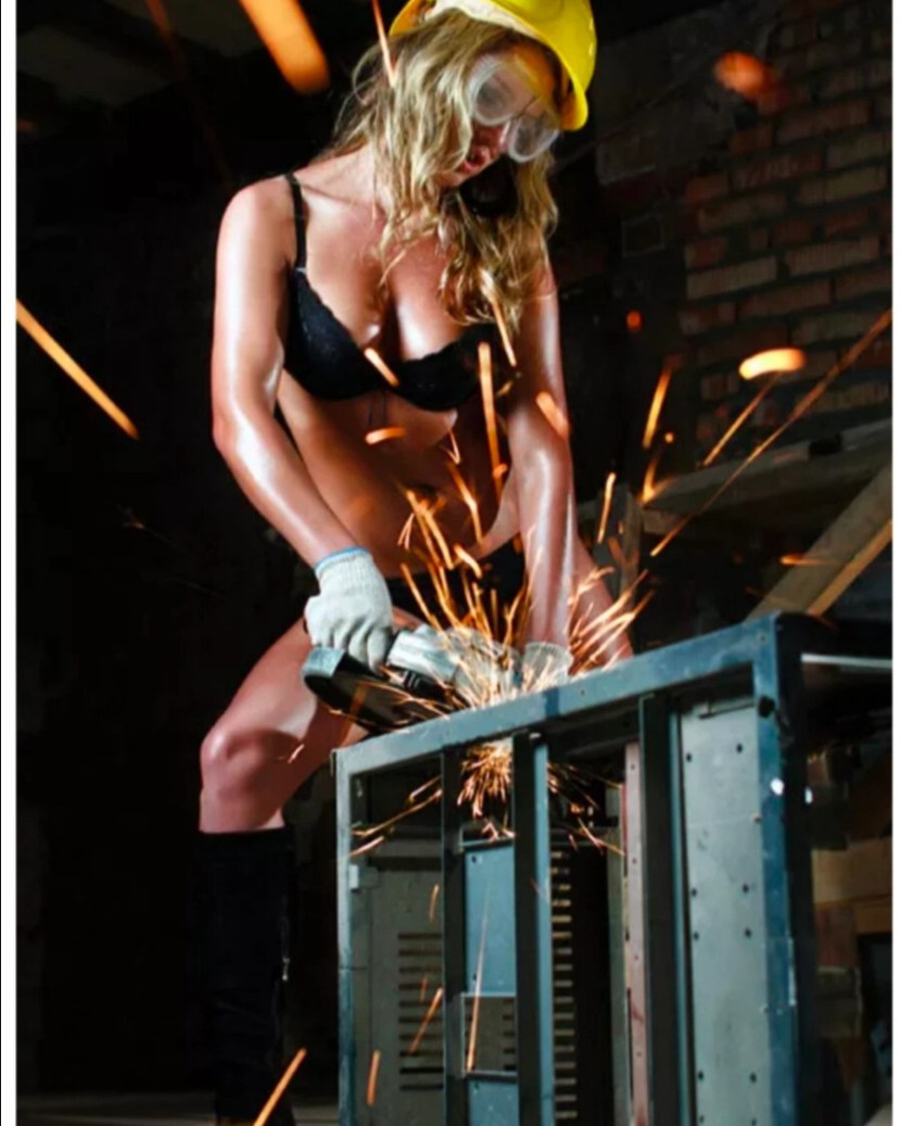 Beautiful girl builder