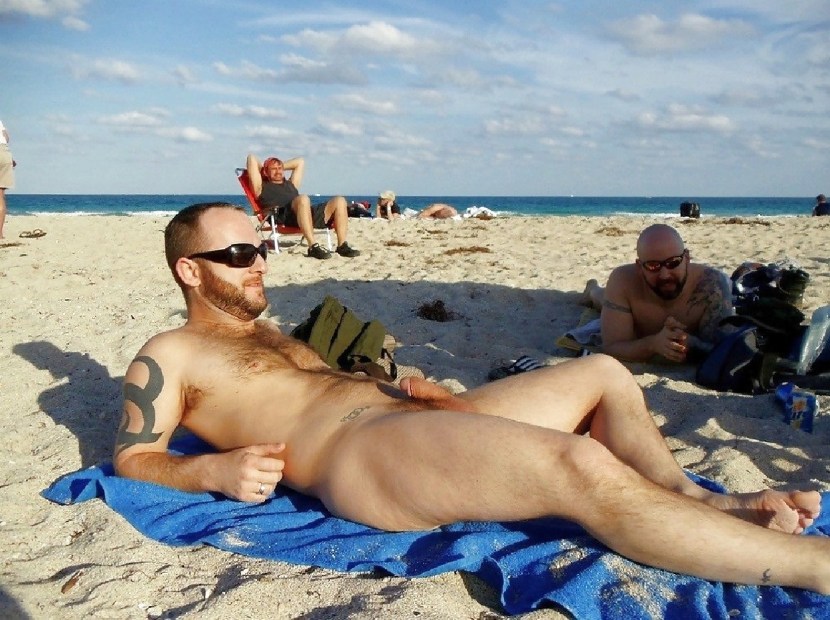 Naked guys on the beach private