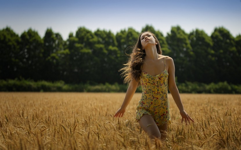 Photoshoot in the field
