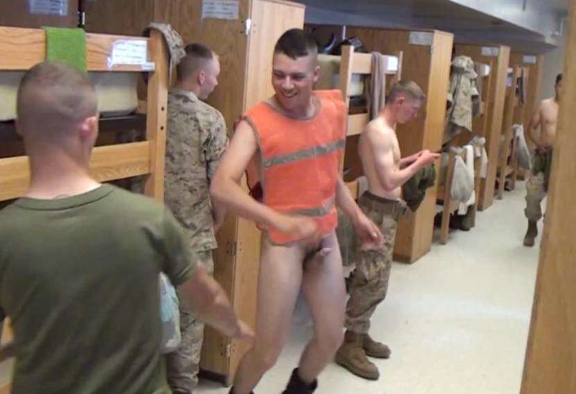 Naked draftees soldiers