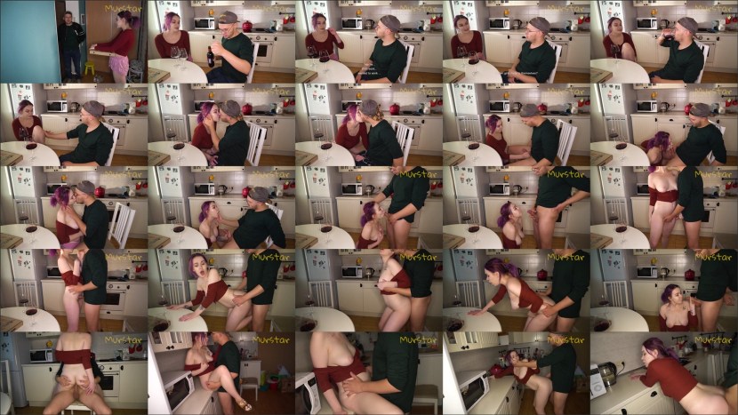 Pizza deliveryer fucked a tied girl