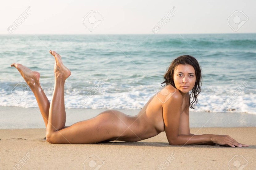 Girl Lying on Beach Male Pov