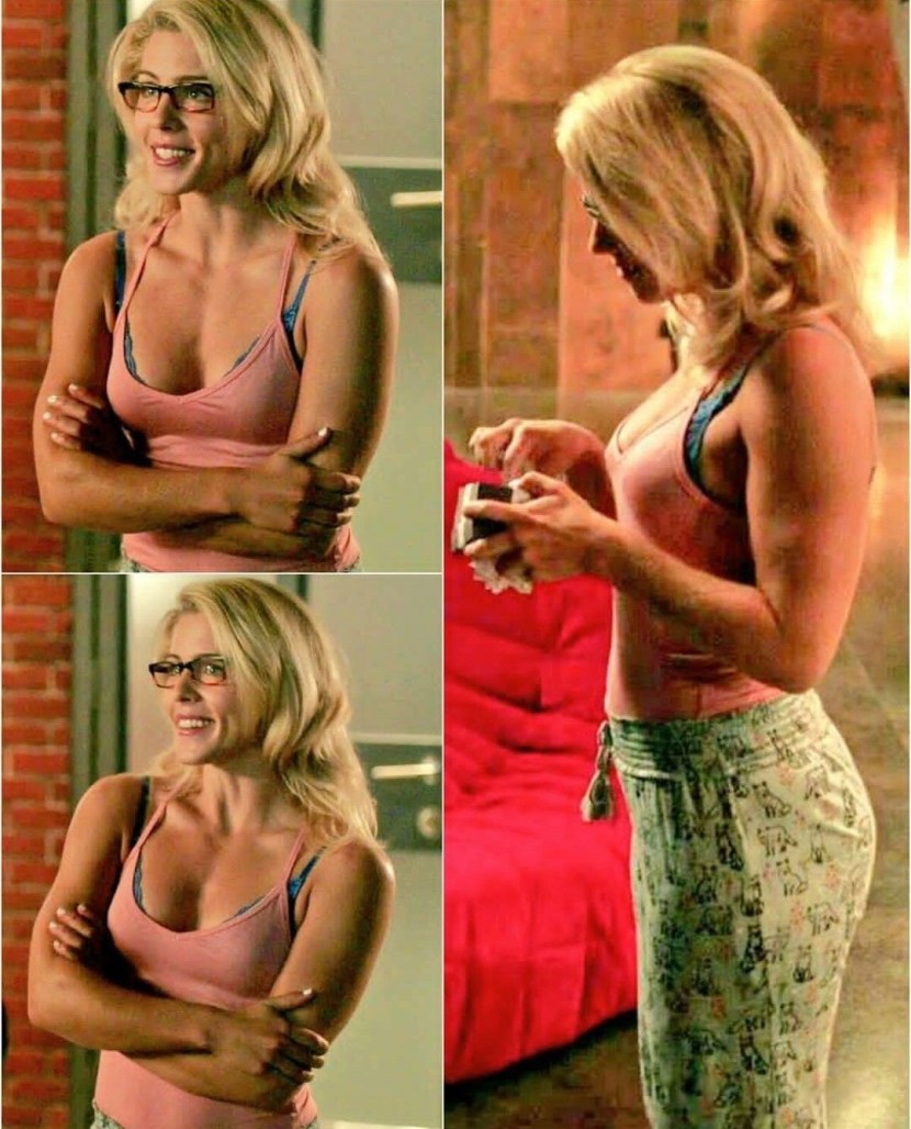 Emily Bett Rickards breast