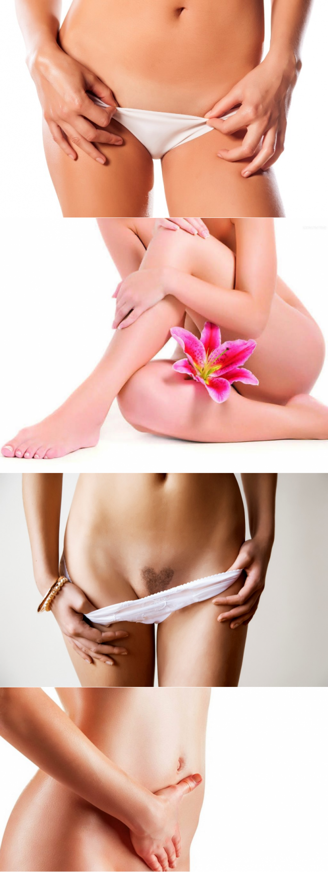 Beautiful shaved female pubis