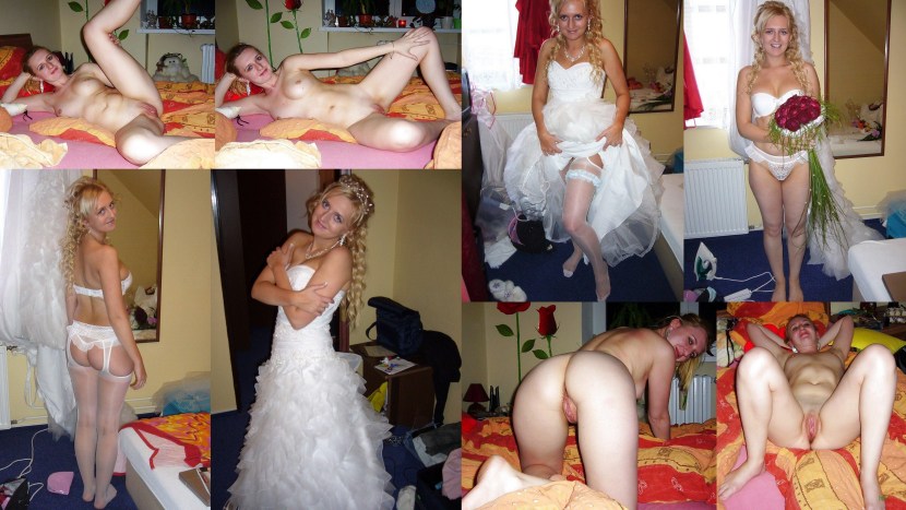 Naked brides after the wedding private