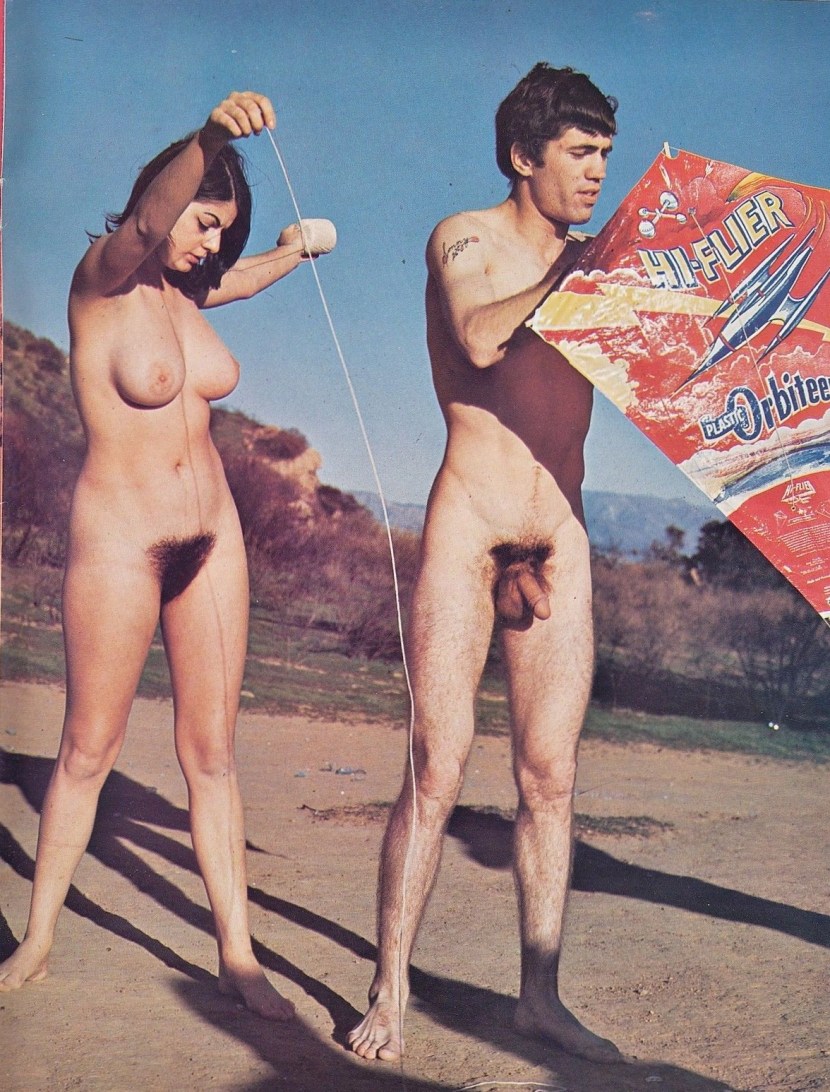 Retro nudist erection