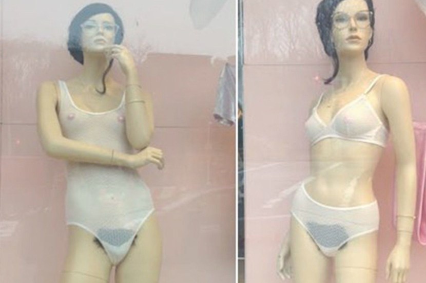 Intimate hairstyles in women