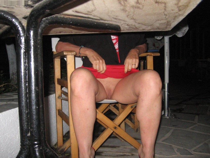 The wife did not put on panties