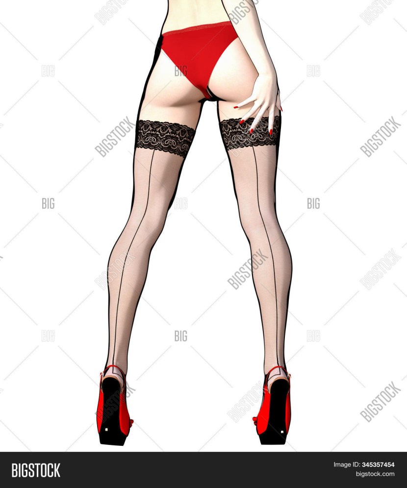 Stockings with a pattern