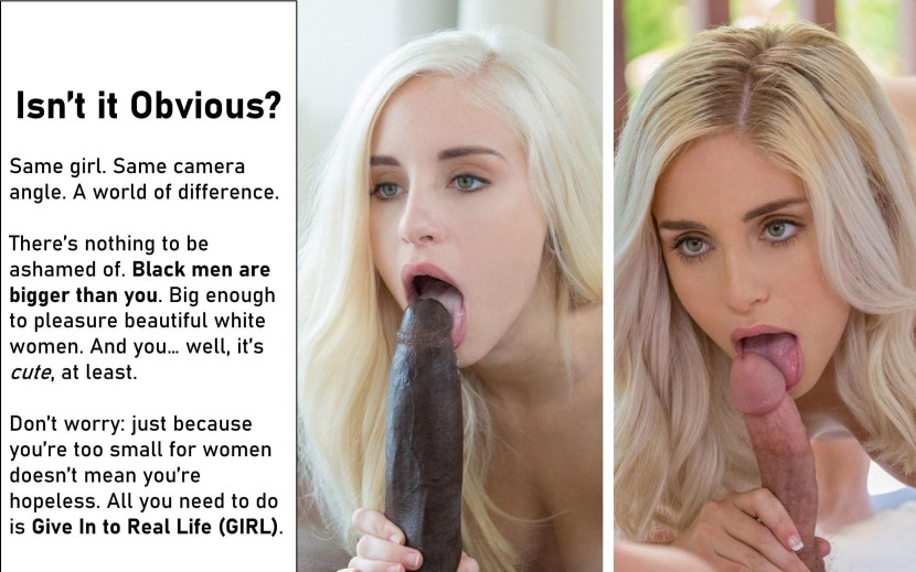 The girl compares dicks