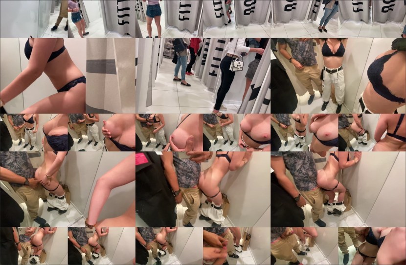 Jessy Fiery in the fitting room Nude