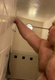 Muscular Jerks Jerk Off in a Towel After a Shower (70 photos)