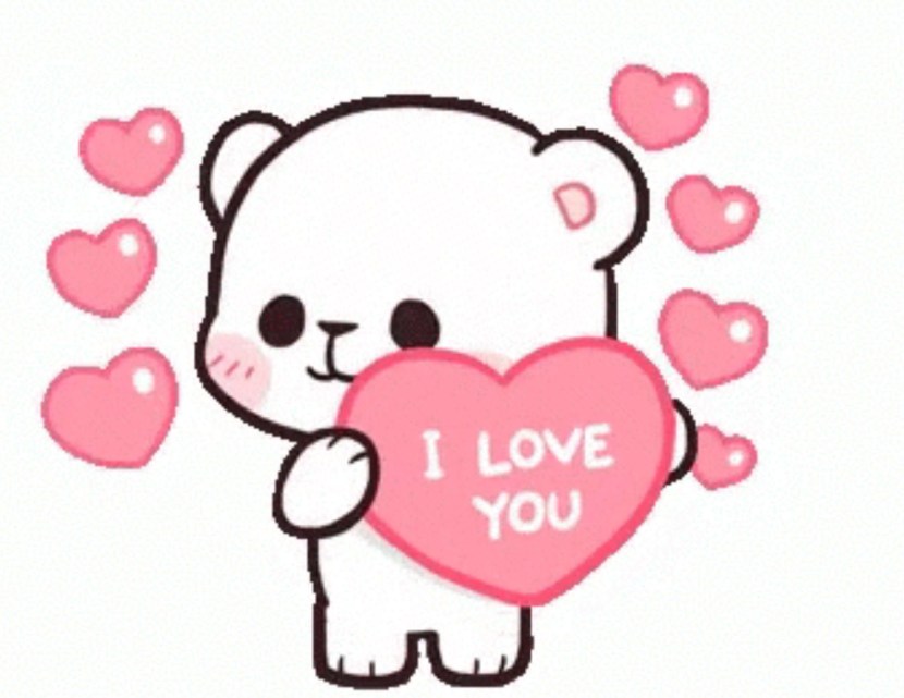 Cute stickers I love you