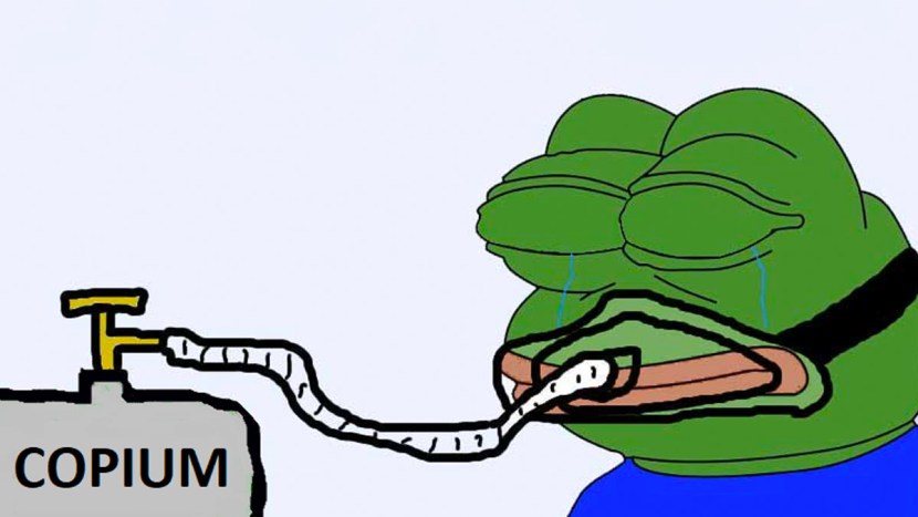 Pepe's frog inhales