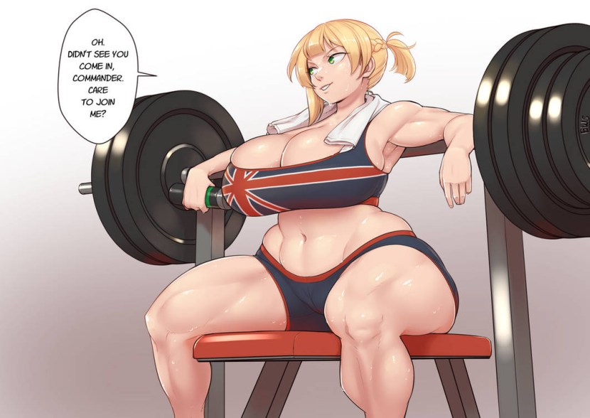 Huge Breasts Muscle BBW Anime Muscle