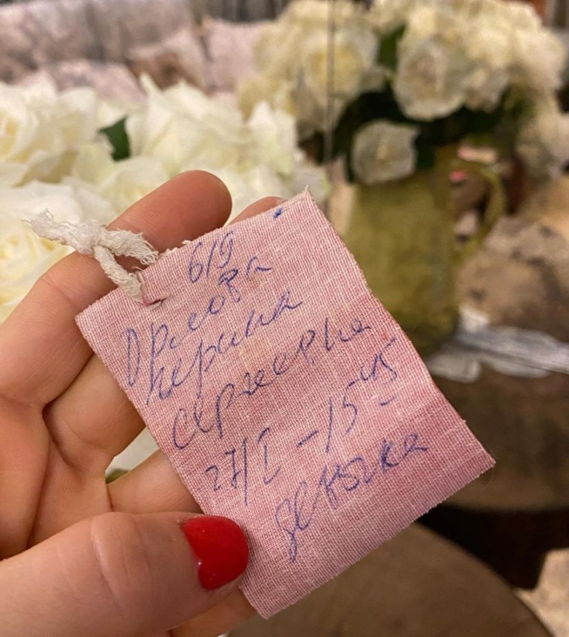 Modern tag from the hospital