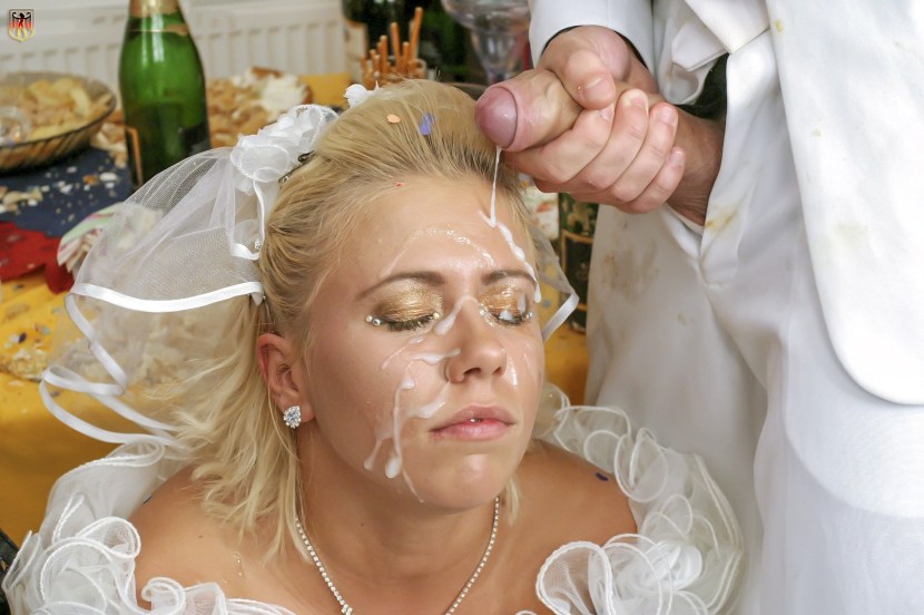 Naked wife after the wedding