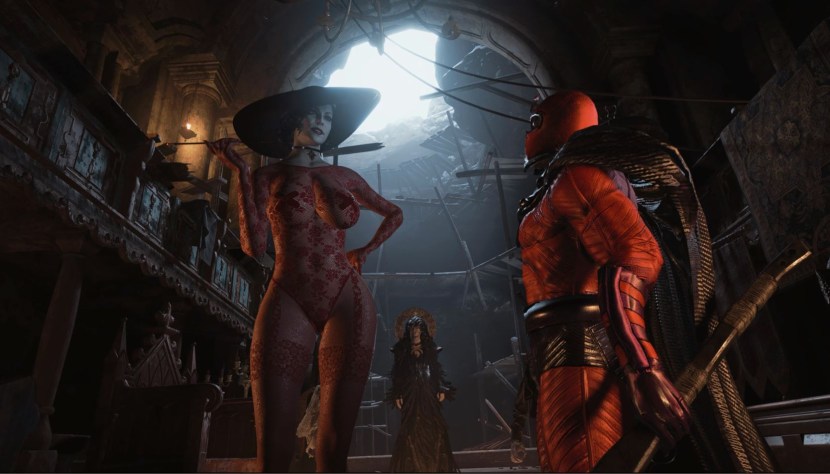 Lady Dimitrescu and Ethan