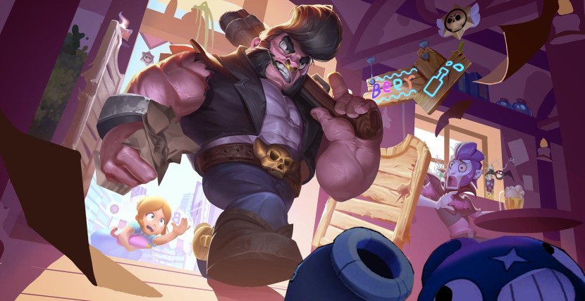 18 Bravl Stars Art Kolette and Edgar