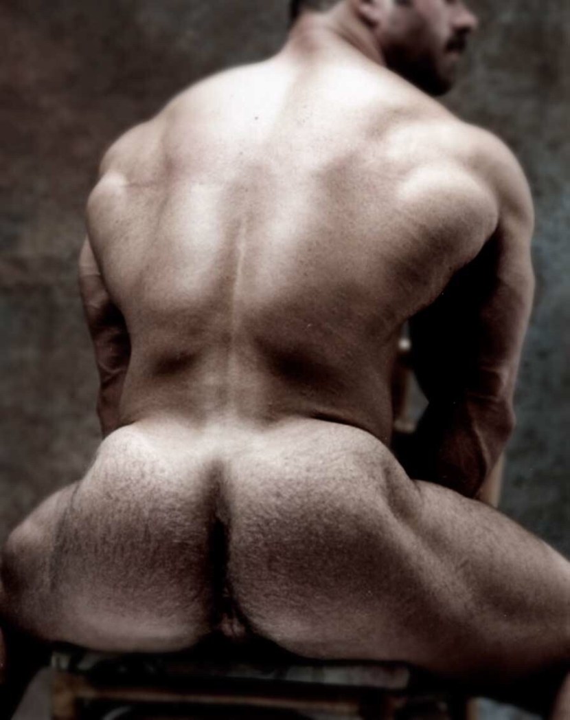 Male anus under thong