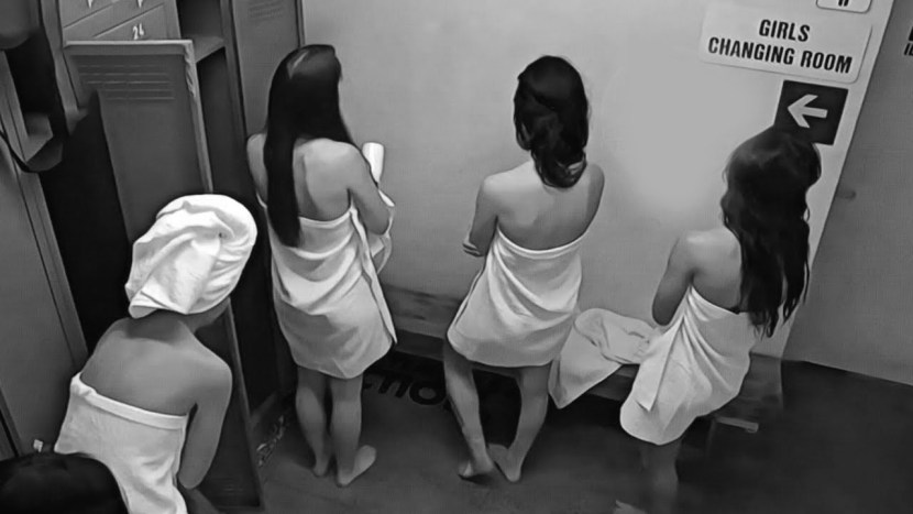 Girl in the locker room fitness