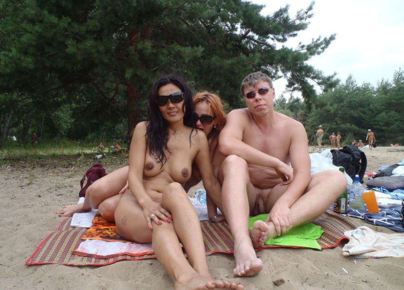 Spied on a nudist beach
