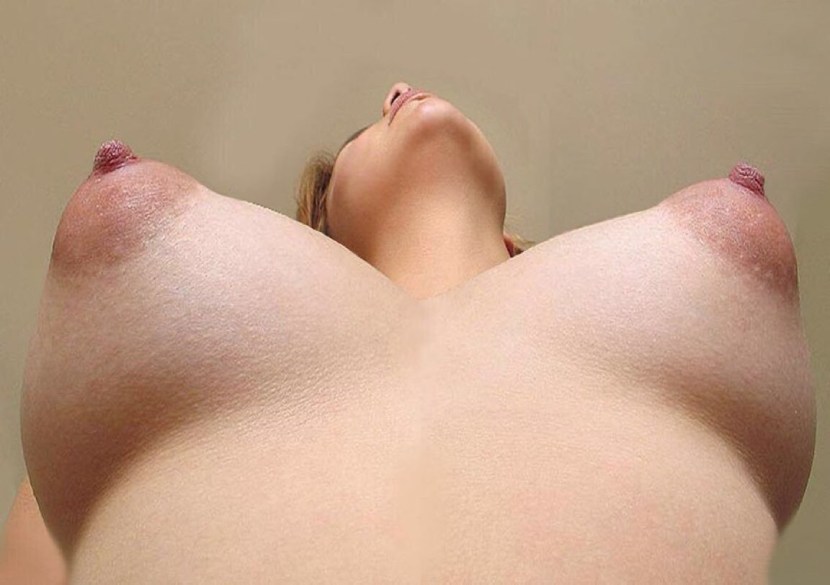 Big boobs close -up