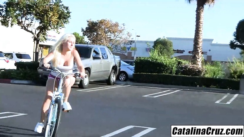 Gangbang on an exercise bike