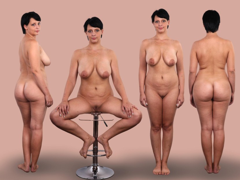 Naked women from different angles