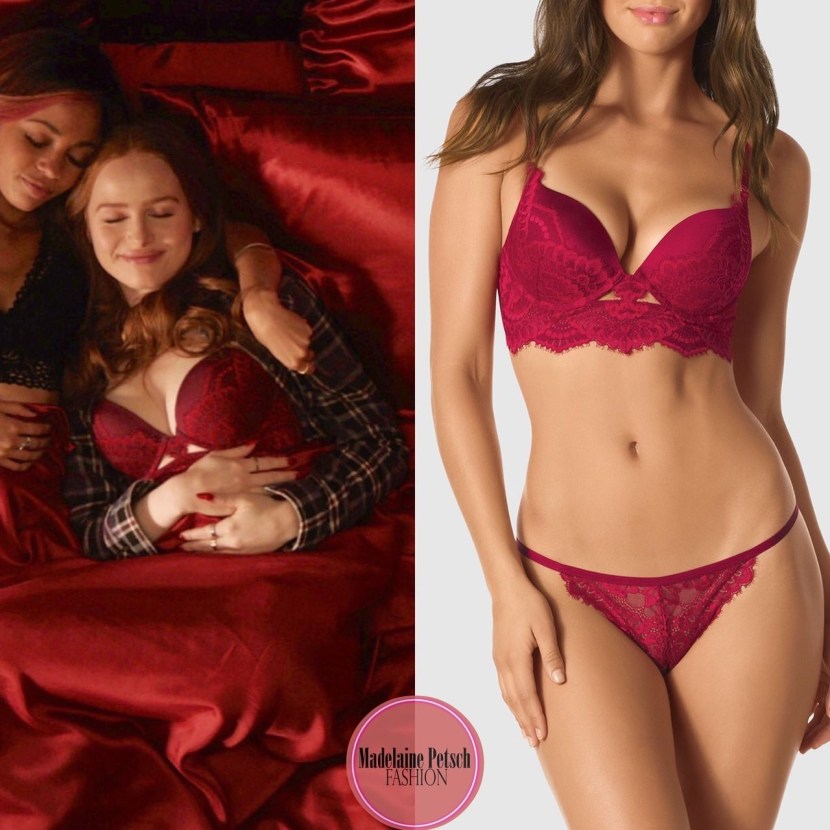 Victoria Salazar in red lingerie