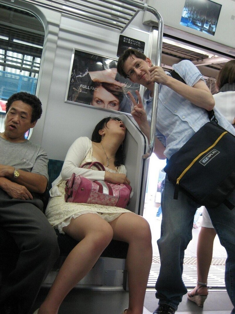 Beauties in public transport