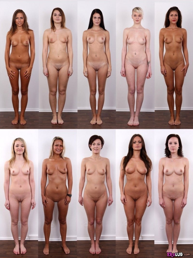 Naked women from different sides