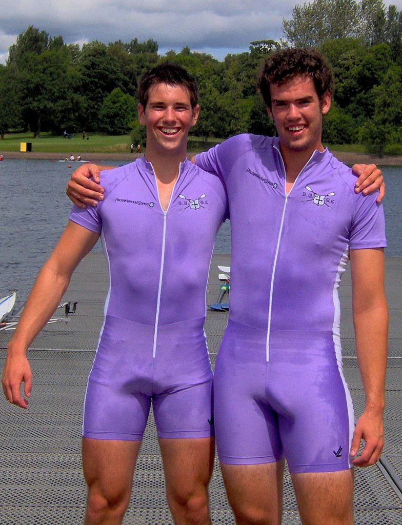 Athletes in tight panties