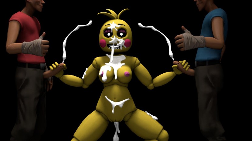 Naked animatronics lesbian