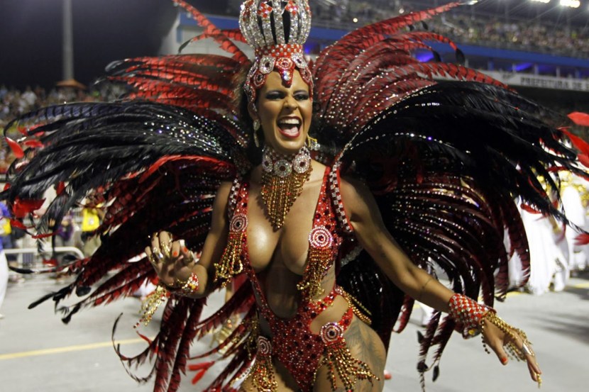Brazilian carnival in rio de janeiro girls