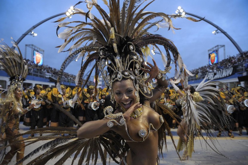 Girls on the carnival in Rio de Janeiro