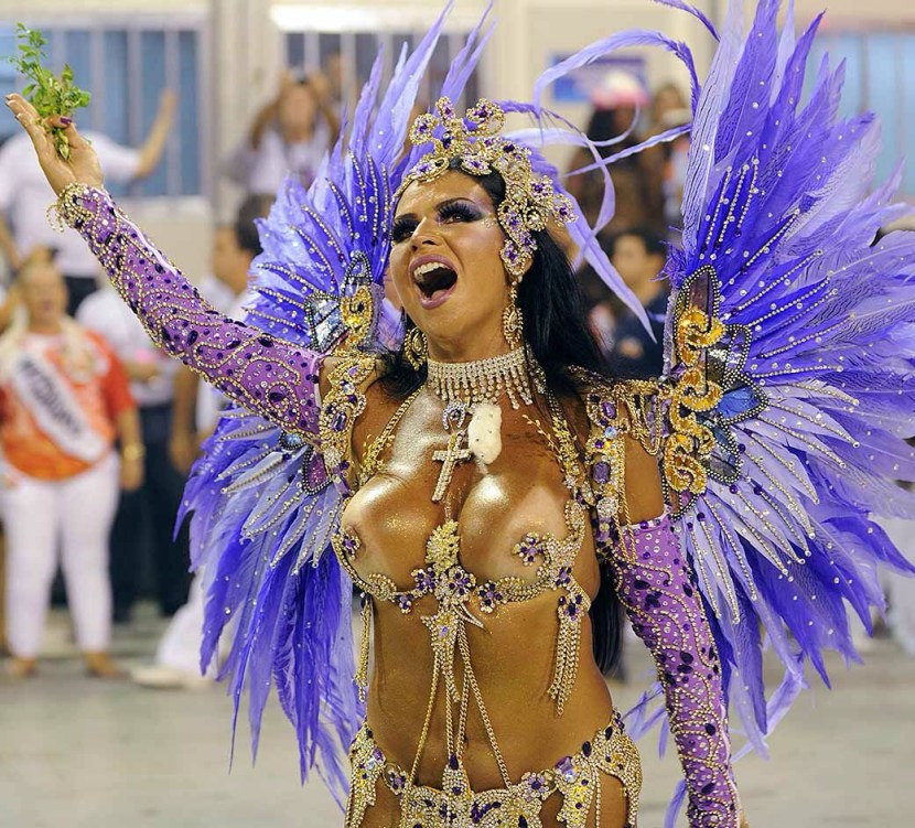 Brazilian carnival in Rio de Janeiro costumes