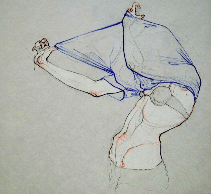 Drawing of a man art