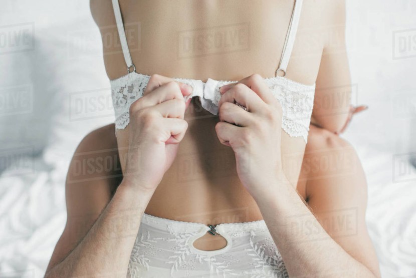 Girls take off their bra from themselves